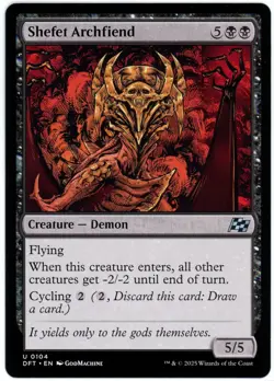 Shefet Archfiend - 0104 - Aetherdrift - MTG - NM/M - Image 1
