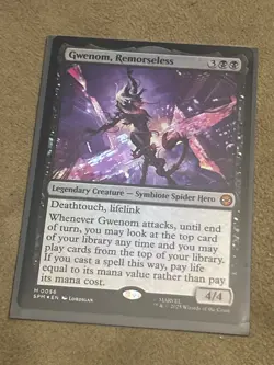 Gwenom, Remorseless Marvel's Spider-Man Foil #56 Mythic - Image 1