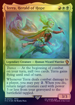 MTG Final Fantasy Commander Deck - Terra, Herald of Hope [FOIL] - Image 1