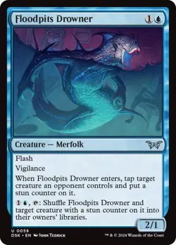 Floodpits Drowner 59 MTG NM Duskmourn: House of Horror - Image 1