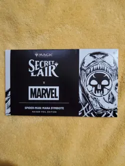 Secret Lair x Marvel's Spider-Man: Mana Symbiote - Raised Foil - Sealed In Hand - Image 1