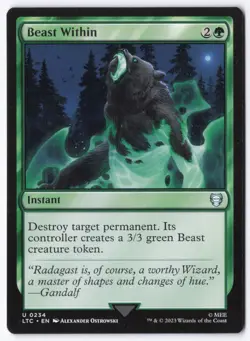 Beast Within U Commander: The Lord of the Rings: Tales of Middle-earth 234 NM - Image 1