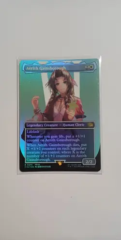Aerith Gainsborough | Borderless | Foil | MTG | FIN | Near Mint | English EN - Image 1