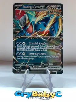 Pokemon Roaring Moon ex 124/182 Paradox Rift Scarlet & Violet Double Rare - Image 1