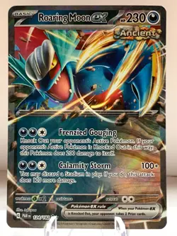 Pokemon Roaring Moon ex 124/182 Paradox Rift Scarlet & Violet Double Rare - Image 2