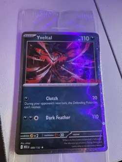 Pokemon Mega Evolution #088/132Yveltal Gamestop Holo Promo RARE sealed - Image 2