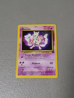 Vintage Pokemon Black Star Promo - Mewtwo #3 (Movie Promo Stamp) - LP - Image 1
