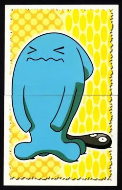 WOBBUFFET PUZZLE STICKERS #26 + #27 POKEMON SERIE 3 COLLECTION MERLIN 2001 - Image 1