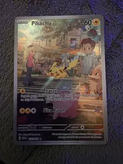 Pokemon Pikachu 173/165 Sv: Scarlet & Violet 151 Holo Illustration Rare Base Set - Image 1