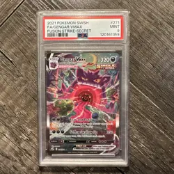 Gengar VMAX 2021 Pokemon SwSh Fusion Strike Secret #271/264 PSA 9 - Image 1