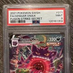 Gengar VMAX 2021 Pokemon SwSh Fusion Strike Secret #271/264 PSA 9 - Image 3