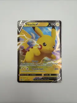 Pikachu V SWSH061 Black Star Promo Full Art Holo Pokemon Sword & Shield NM - Image 1