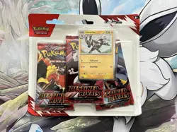 Pokemon TCG Destined Rivals 3-Pack Sealed Triple Blister Pack - Zebstrika 2 - Image 1