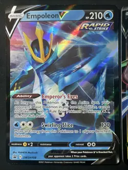 Empoleon V SWSH108 & Rayquaza V 100/159 Black Star Promo Pokemon TCG NM+ - Image 2