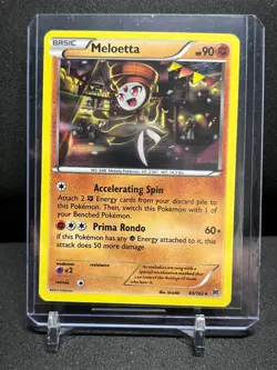 Meloetta 85/162 Holo Rare Pokemon 2015 XY Breakthrough - LP - Image 1
