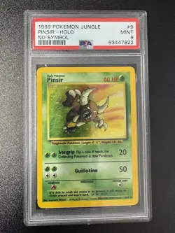 1999 Pokemon Jungle Pinsir #9 No Symbol PSA 9 - Image 1