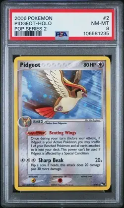 2006 POKEMON POP SERIES 2 #2 PIDGEOT-HOLO POP SERIES 2 - Image 1