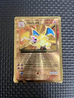 Pokemon TCG Celebrations Gold Metal Charizard 04/102, 25th Anniversary HTF - Image 1