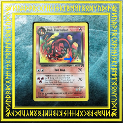 Dark Charmeleon 32/82 [Gold W Stamp] Team Rocket Promo Stamped [LP] Pokemon TCG - Image 1