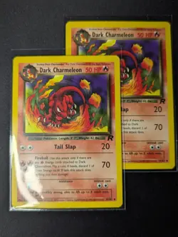 Dark Charmeleon 32/82 [Gold W Stamp] Team Rocket Promo Stamped [LP] Pokemon TCG - Image 2