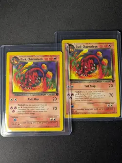 Dark Charmeleon 32/82 [Gold W Stamp] Team Rocket Promo Stamped [LP] Pokemon TCG - Image 5