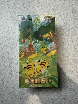 🇬🇧 Pokemon TCG Chinese Collect 151 Vol 4 Gathering Slim Booster Box Pikachu - Image 1