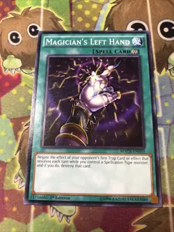 Yugioh! 1x Magician's Left Hand - MACR-EN050 - Common - 1st Edition Near Mint - Image 1
