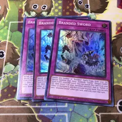 3x Branded Sword 1st Edition Super Rare SDAZ-EN031 Yu-Gi-Oh! - Image 1