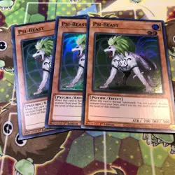 3x Psi-Beast 1st Edition Super Rare MAZE-EN040 Yu-Gi-Oh! - Image 1
