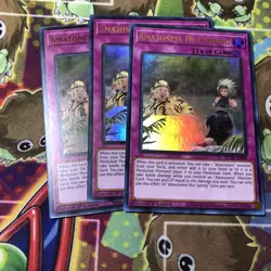 3x Amazoness Hot Spring 1st Edition Ultra Rare BLCR-EN039 Yu-Gi-Oh! - Image 1