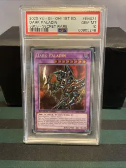 Dark Paladin SBCB-EN021 1st Edition PSA 10 Yu-Gi-Oh Speed Duel: Battle City Box - Image 1