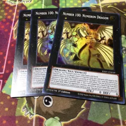 3x Number 100: Numeron Dragon 1st Edition Super Rare RA01-EN039 Yu-Gi-Oh! - Image 1