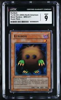 2002 Yu-Gi-Oh! Kuriboh MRD-071 Unlimited CGC 9 Mint-Super Rare - Image 1