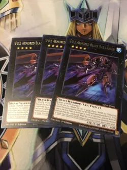 3x Full Armored Black Ray Lancer 1st Edition Rare MZMI-EN054 Yu-Gi-Oh! - Image 1