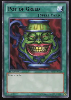 Yu-Gi-Oh TCG #BP02-EN129 Pot of Greed Rare,1st Edition - Image 1