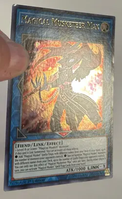 Yugioh 1x Magical Musketeer Max Ultra BLHR-EN052 Battles of Legend 1st Ed LP - Image 3