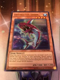 Yugioh! Double Fin Shark - DUSA-EN001 - Ultra Rare - 1st Edition Near Mint, Engl - Image 1