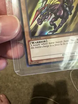 Yugioh! Gaia the Fierce Knight LCYW-EN002 Super Rare 1st Edition VLP/NM - Image 2