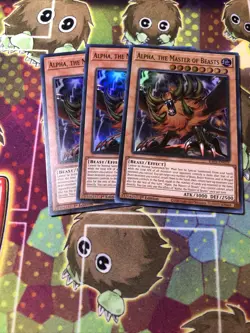 Yugioh Alpha, the Master of Beasts X3 Super Rare RA01-EN022 1st NM Playset - Image 1
