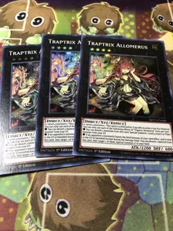 Yugioh Traptrix Allomerus X3 Super Rare MP21-EN068 1st Near Mint Playset - Image 1