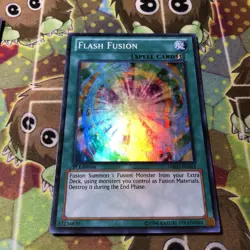Flash Fusion (GX) - DRLG-EN016 - Super Rare - 1st Edition x1 - Lightly Played - Image 1