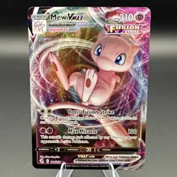 Mew VMAX 114/264 Fusion Strike Full Art Ultra Rare Holo Pokemon Card NM-M* - Image 1