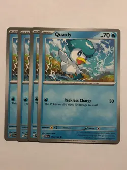 Pokemon Card Paldea Evolved 4x Playset Quaxly 050/193 Near Mint - Image 1