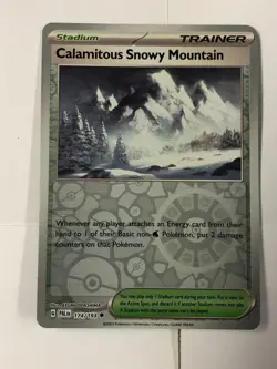 Pokemon Card Paldea Evolved Reverse Holo Calamitous Snowy 174/193 Near Mint - Image 1