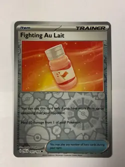 Pokemon Card Paldea Evolved Reverse Holo Fighting Au Lait 181/193 Near Mint - Image 1