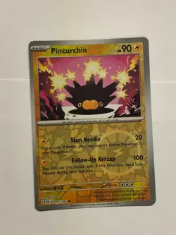 Pokemon Card Paldea Evolved Reverse Holographic Pinchurchin 073/193 Near Mint - Image 1