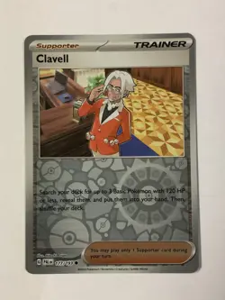 Pokemon Card Paldea Evolved Reverse Holographic Clavell 177/193 Near Mint - Image 1