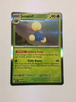 Pokemon Card Paldea Evolved Holographic Jumpluff 003/193 Near Mint - Image 1