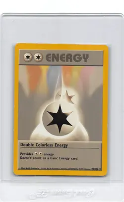 DOUBLE COLORLESS ENERGY 96/102 - Base Set - WOTC Pokemon Card - Unlimited LP/MP - Image 1