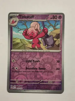 Pokemon Card Paldea Evolved Reverse Holographic Tinkatuff 103/193 Near Mint - Image 1